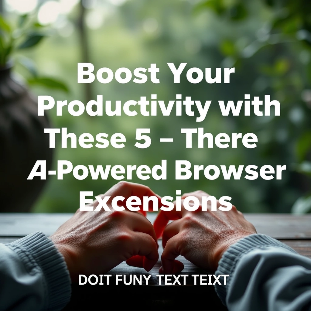 Boost Your Productivity with These 5 AI-Powered Browser Extensions
